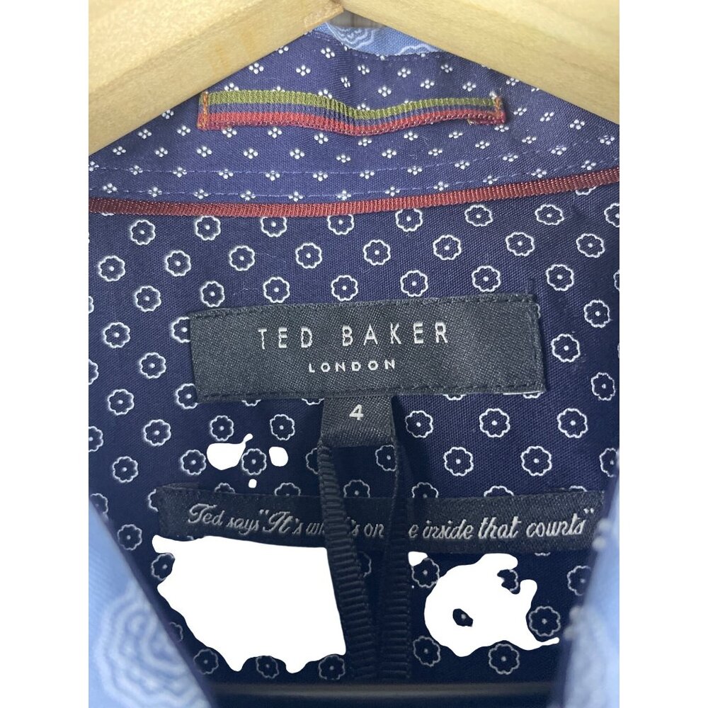 Ted Baker Geometric Medallion Print Noder Tillnow Button Up Shirt Men's 4 NWT - Picture 4 of 10